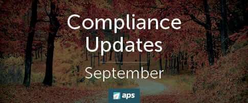 September 2018 Compliance Updates